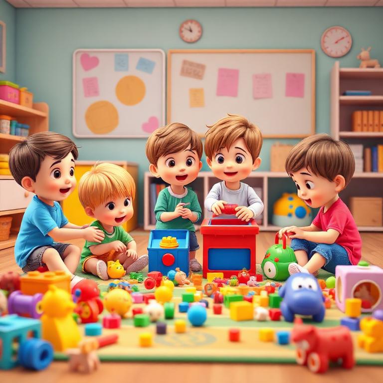 Organizar brinquedos por tamanho