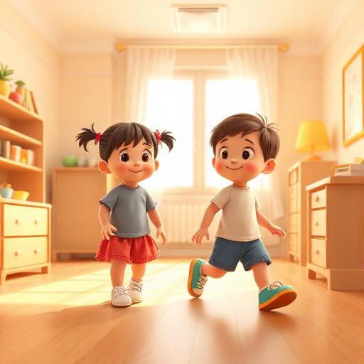 Caminhar com música calma