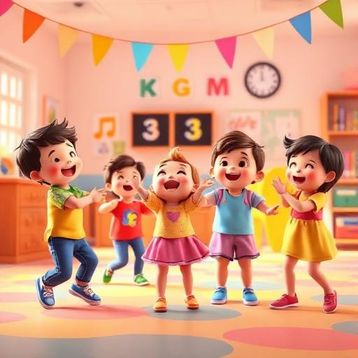 Dança livre com música animada