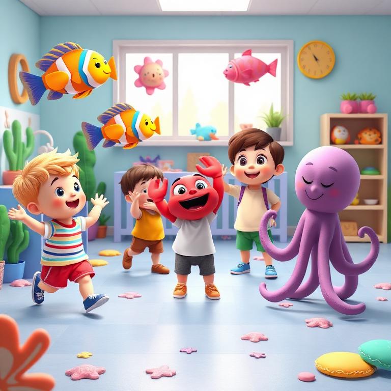 Imitar animais marinhos