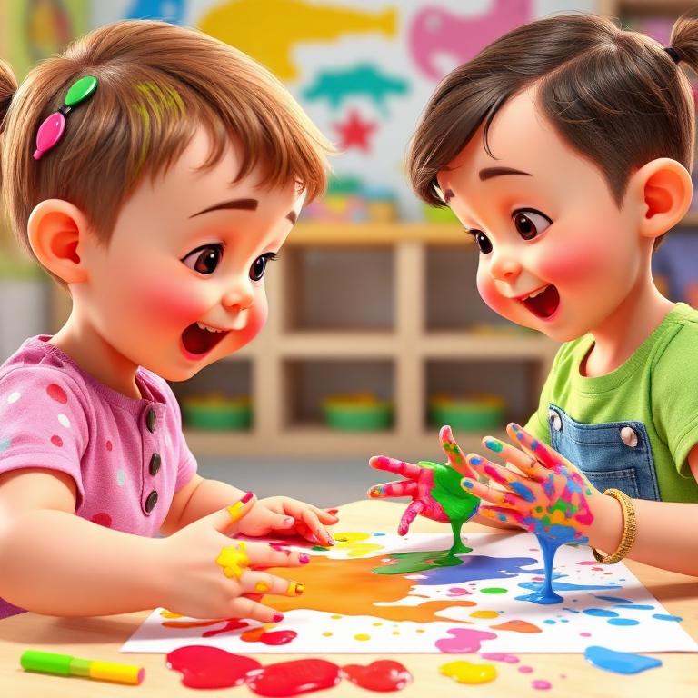 Pintura com as mãos