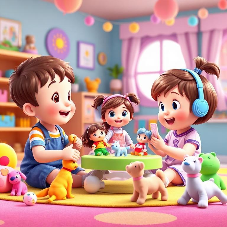 Brincar de faz de conta com bonecos