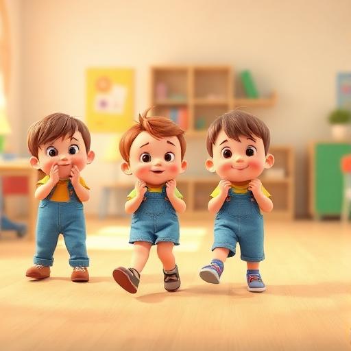 Caminhar seguindo palmas