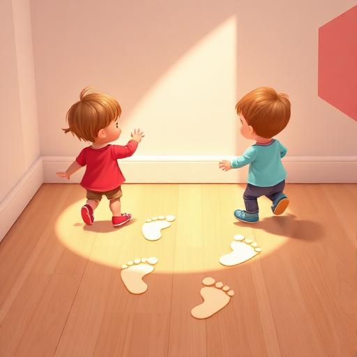 Fazer trilha com pegadas