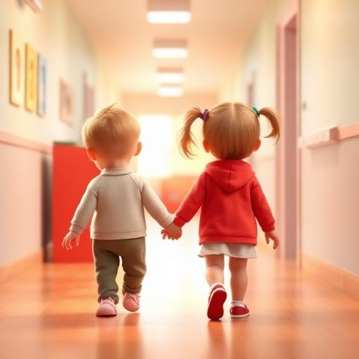 Caminhar segurando o amigo