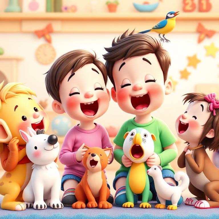 Brincar de imitar sons de animais