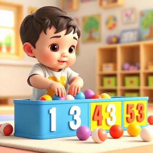 Colocar bolas em caixas numeradas