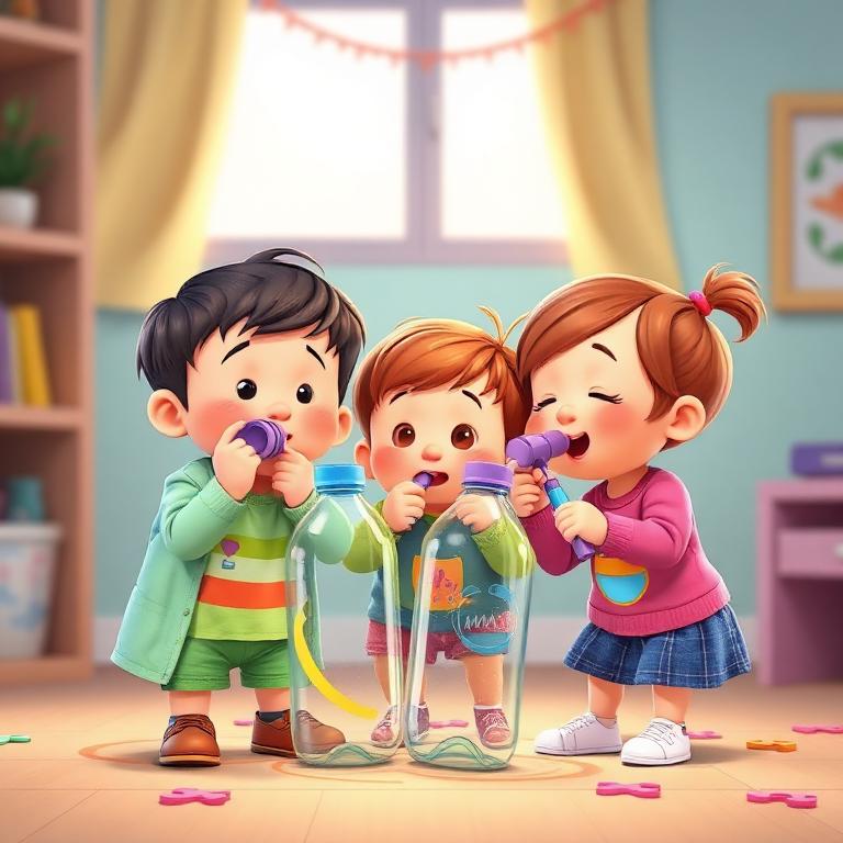 Sons com garrafas vazias