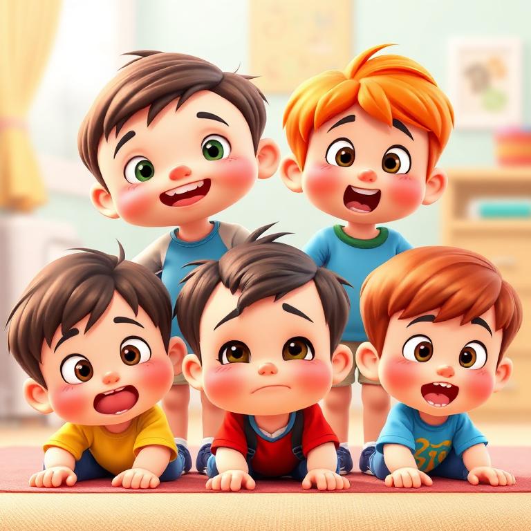 Brincar de imitar emoções básicas