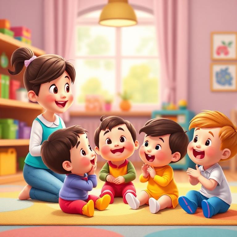 Brincar de repetir palavras simples