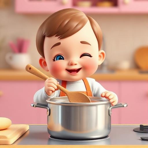 Sons com colher e panela