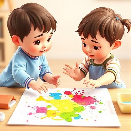 Pintura com dedos e mãos