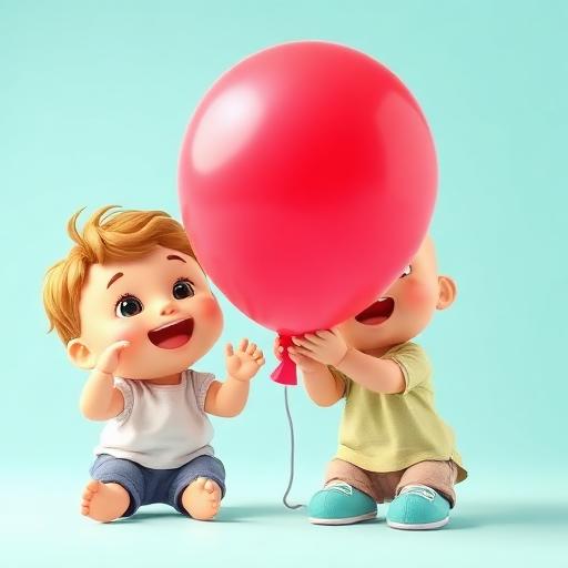 Sons com balão cheio de ar