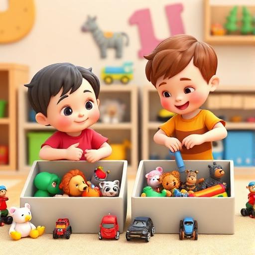 Guardar brinquedos por tipo