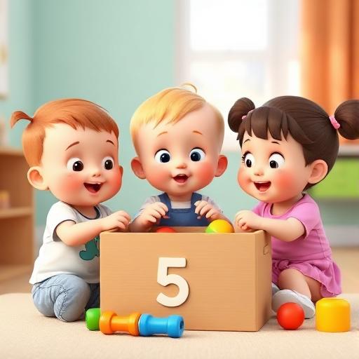 Guardar brinquedos contando até cinco