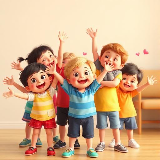 Abraço coletivo no ar