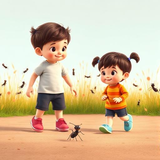 Gigante e formiguinha