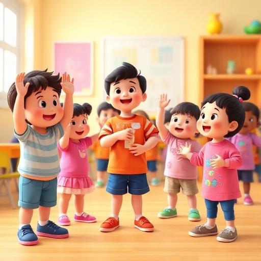 Imitar gestos do professor